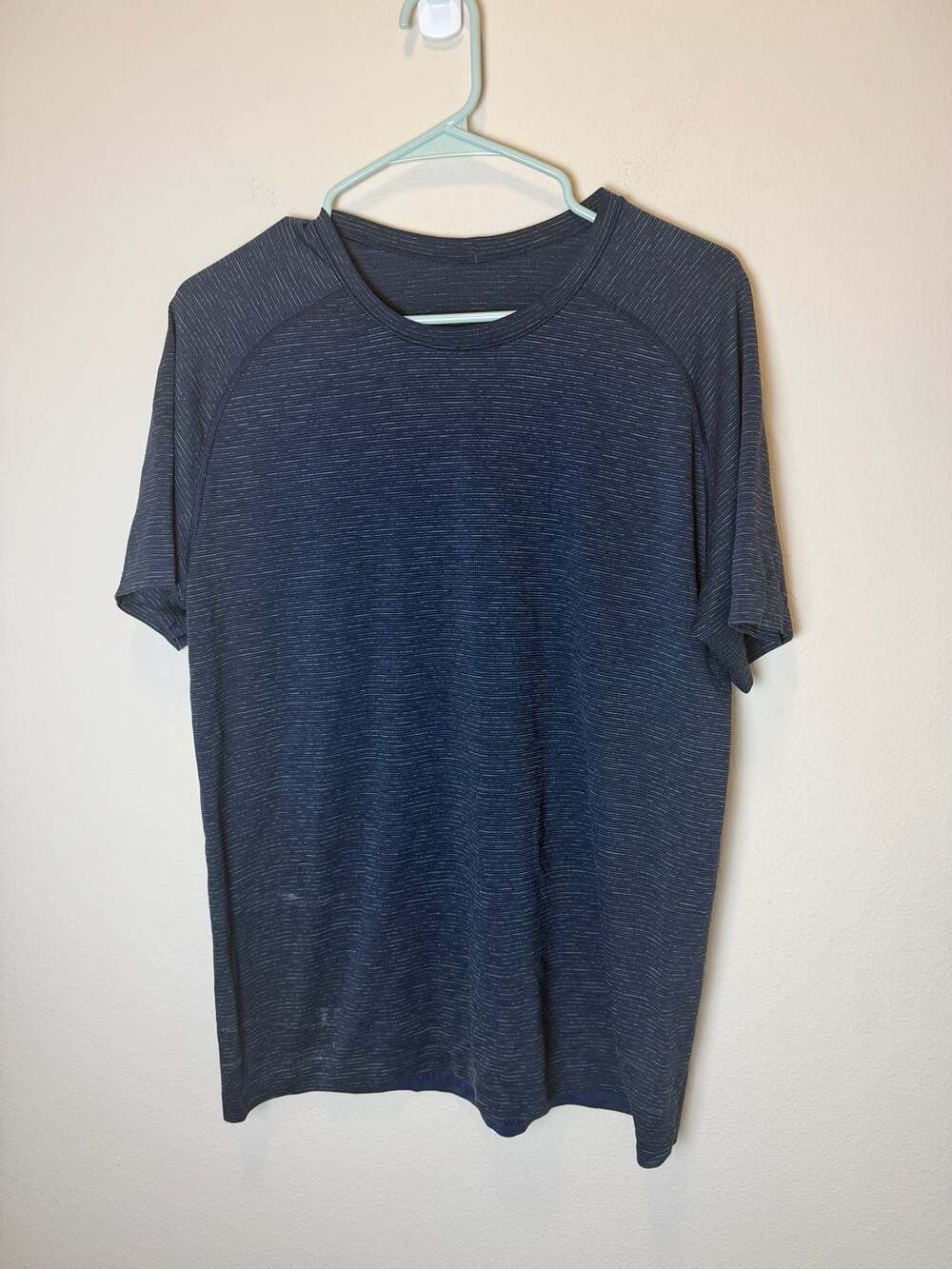 Lululemon Metal Vent Tech Short Sleeve Shirt Blue Space Dye Athletic